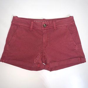 AMERICAN EAGLE | Red Midi Shorts Size 4